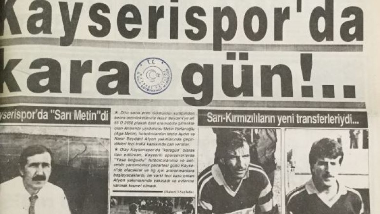 Kayserispor'da Kara Gün 16 Ocak 1992