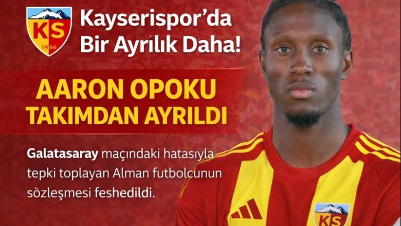 Kayserispor’da Bir Ayrılık Daha: Aaron Opoku ile Yollar Ayrıldı