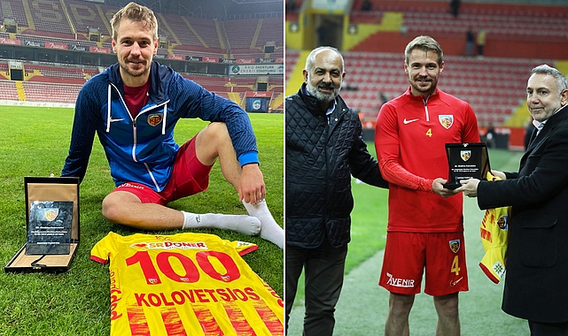 Kayserisporlu Dimitrios Kolovetsios 100.Maçına Çıktı.