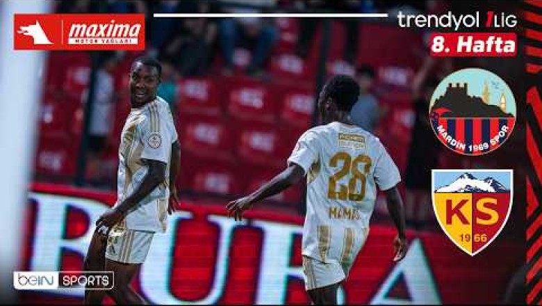 2026-2027 TFF 1.Lig Mardin FK 0-1 Kayserispor Maçının Özeti