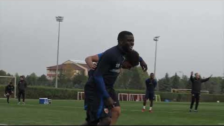 Kayserispor'da Eğlenceli Şut Antrenmanından Enterasan Görüntüler.