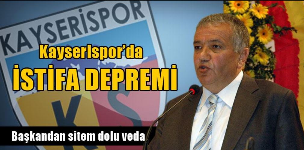 Recep Mamur İstifa Etti.